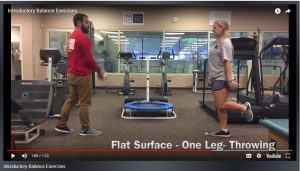 video outlining basic introductory balance exercises